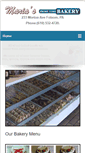 Mobile Screenshot of mariasbakery-ridley-pa.com